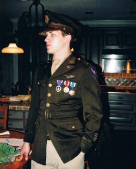 Conrad John Netting V in the original uniform of Conrad John Netting III